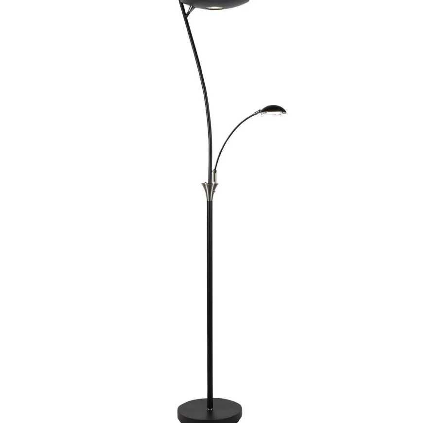 Nora gulvlampe m/lesearm 25+5W 180 cm 3000 Kelvin - Dimbar