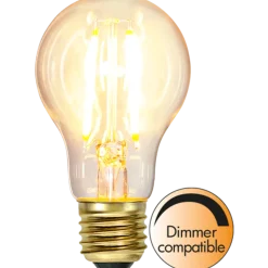 Normal E27 Filament LED 7W 2100K 60 mm dimbar - Klar