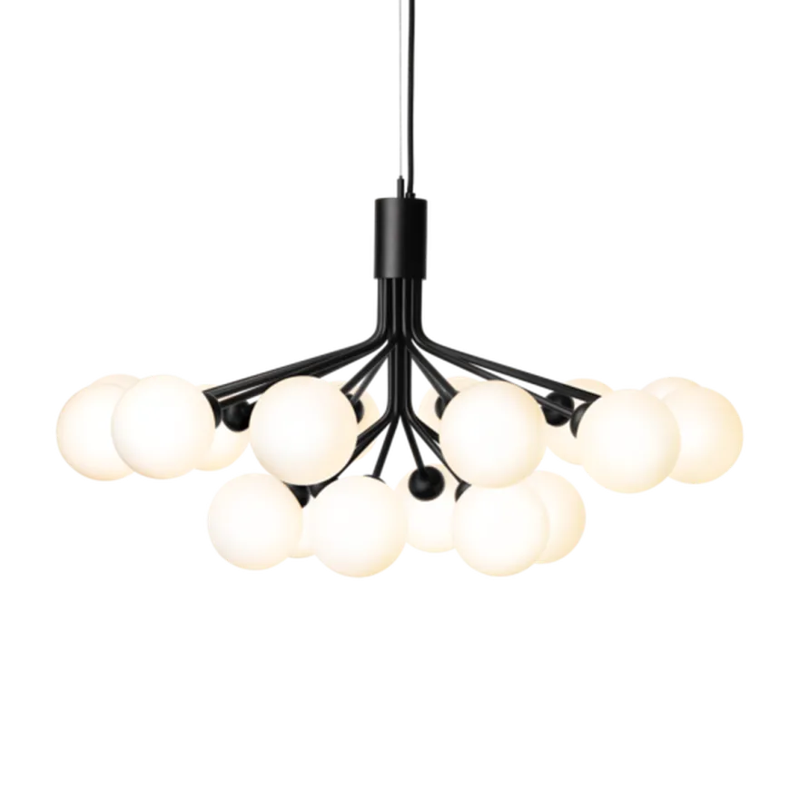 Nuura Apiales 18 satin svart/opal