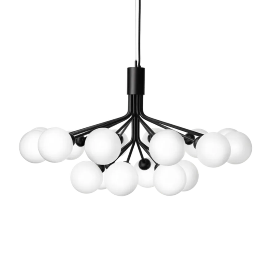 Nuura Apiales 18 satin svart/opal