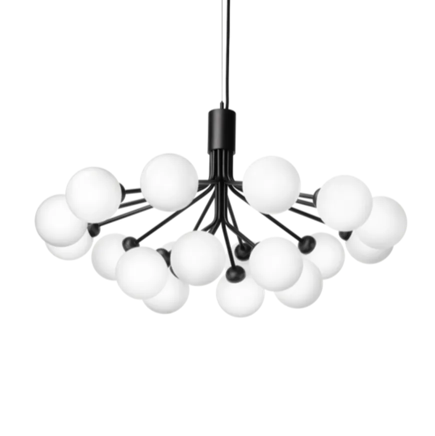 Nuura Apiales 18 satin svart/opal