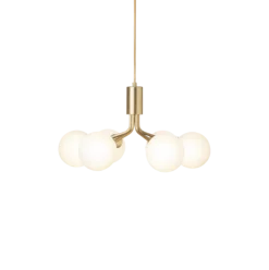 Nuura Apiales 6 taklampe - messing / opal