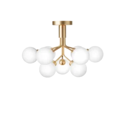 Nuura Apiales 9 taklampe messing/opal