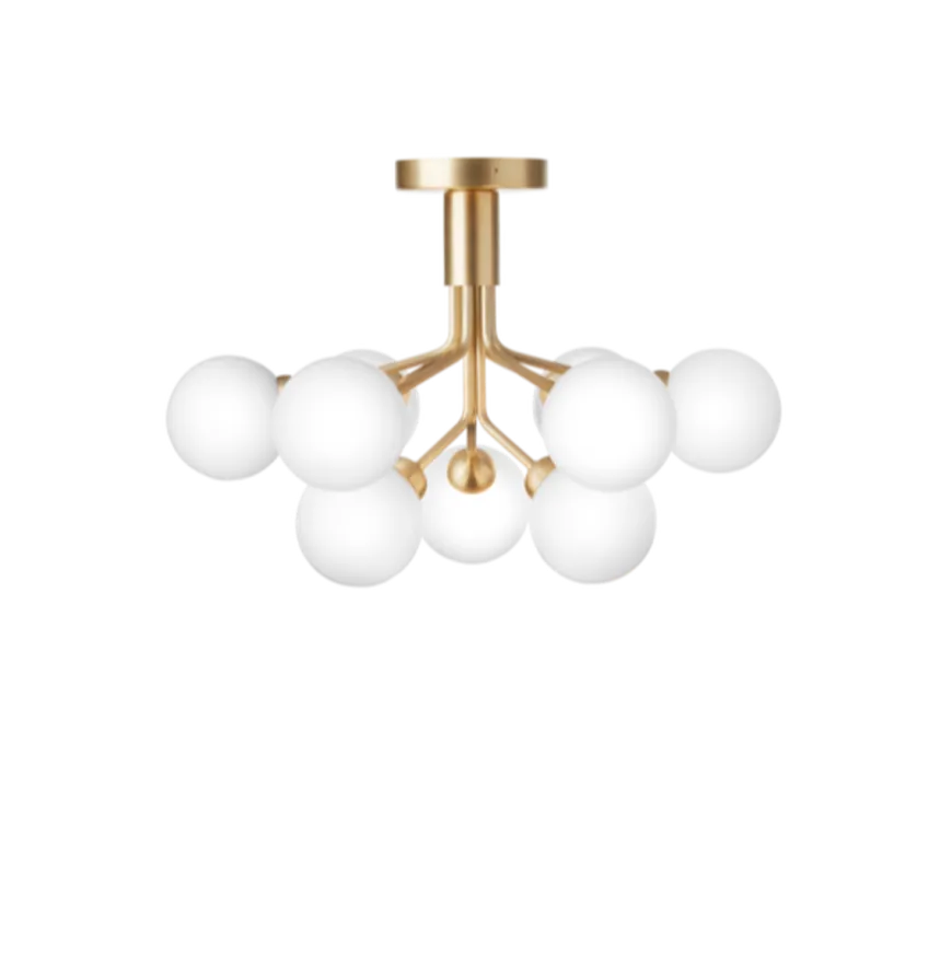 Nuura Apiales 9 taklampe messing/opal