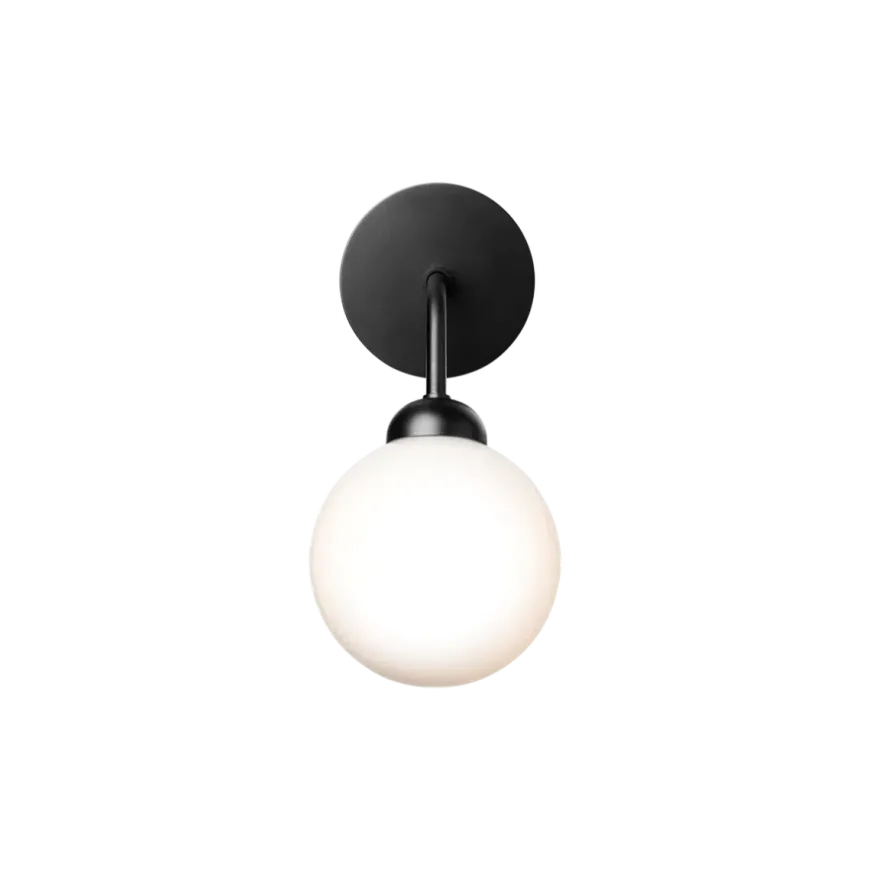 Nuura Apiales vegglampe - svart/Opal