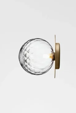 Nuura Liila 1 vegglampe/taklampe - large - nordic gold / optikk