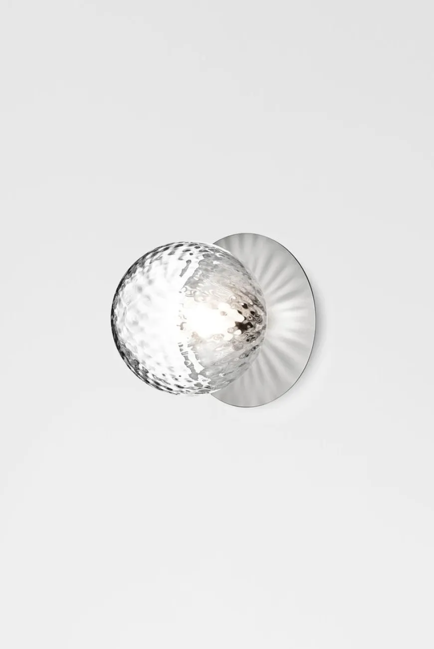 Nuura Liila 1 vegglampe/taklampe - medium - light silver / optikk