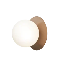 Nuura Liila 1 vegglampe/taklampe - large - bronse / opal