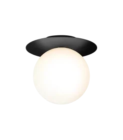 Nuura Liila 1 vegglampe/taklampe - large - svart / opal