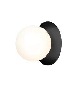Nuura Liila 1 vegglampe/taklampe - large - svart / opal
