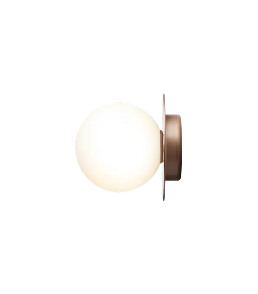 Nuura Liila 1 vegglampe/taklampe - medium - bronse/opal