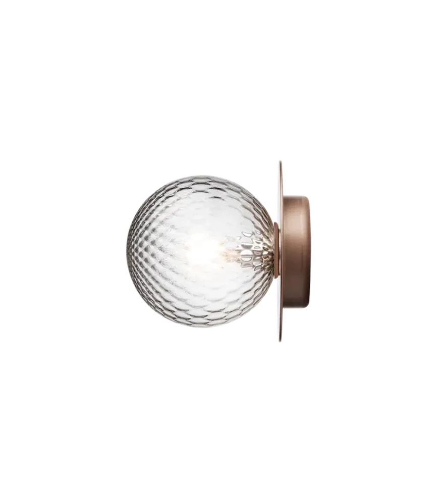 Nuura Liila 1 vegglampe/taklampe - medium - bronse/optic