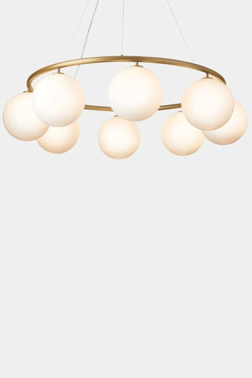 Nuura Miira 8 circular messing / opal