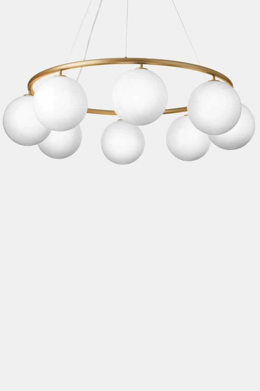 Nuura Miira 8 circular messing / opal