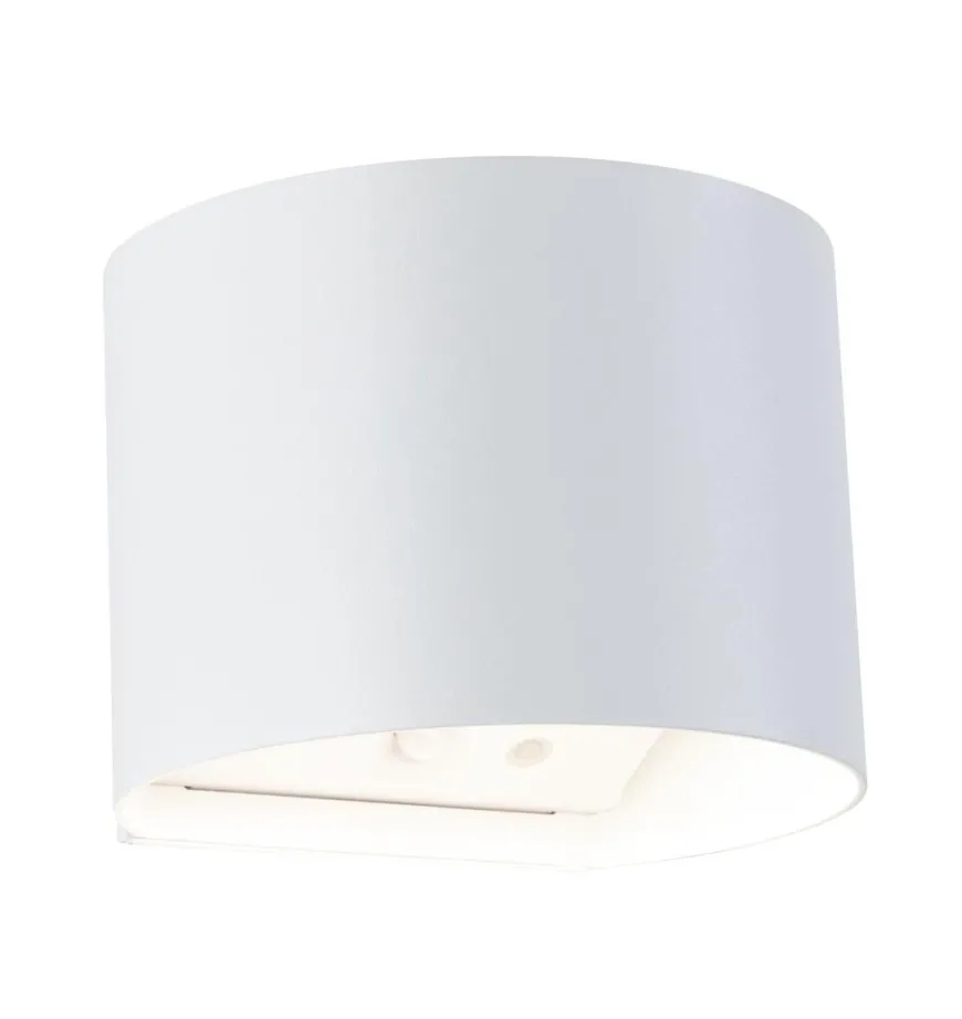 Nyara rund oppladbar vegglampe opp/ned lys med sensor