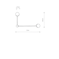 Orbit 2 vegglampe 20/40 - Hvit