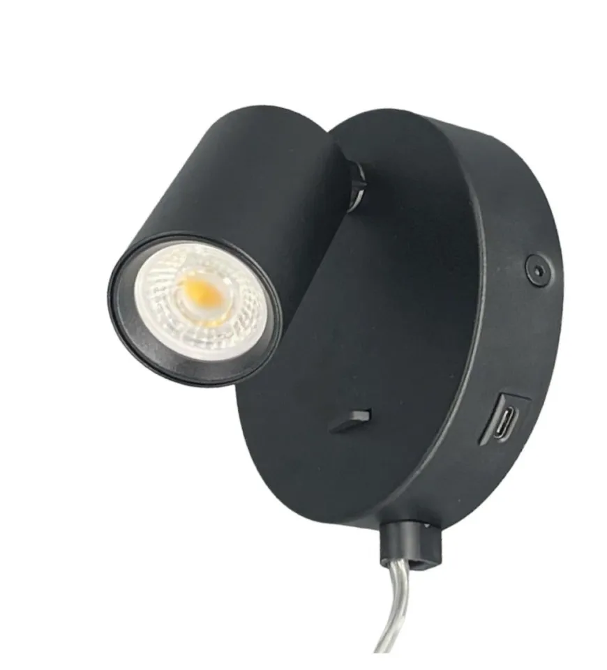 Oz mini K1 vegglampe med USB C GU10 mini