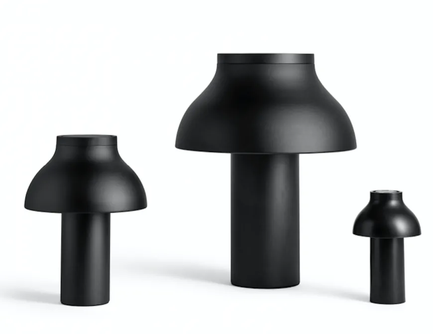 PC bordlampe stor - svart
