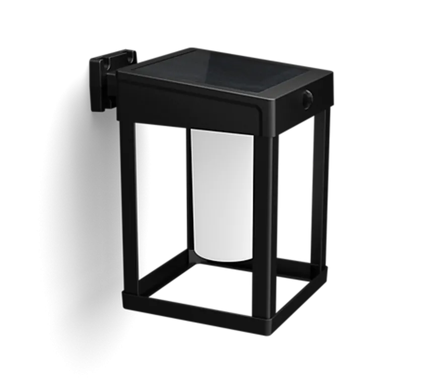 Philips Camill vegglampe 1,4W 3000 Kelvin IP44 solcelledrevet med dag/natt og bevegelse sensor
