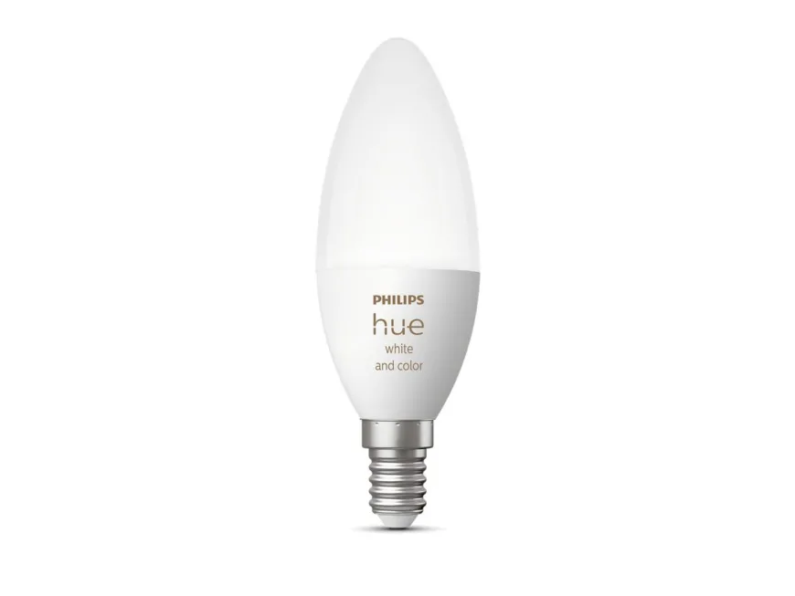Philips Hue B39 E14 lyspære 4W 2200-6500K pluss farge