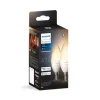 Philips Hue B39 E14 lyspære 5,2W 2200-6500K White Ambiance - 2 pakning
