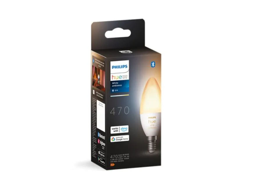 Philips Hue B39 E14 lyspære 5,2W 2200-6500K White Ambiance