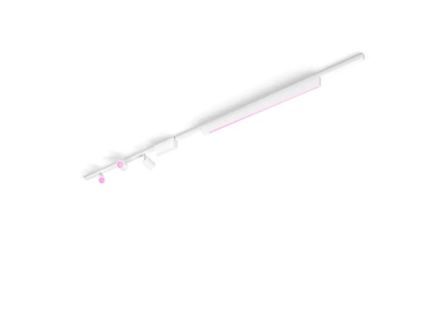 Philips Hue smart Perifo spotskinne 3 spotter og 1 lyslinje 2,5 meter Hue White Color Ambiance