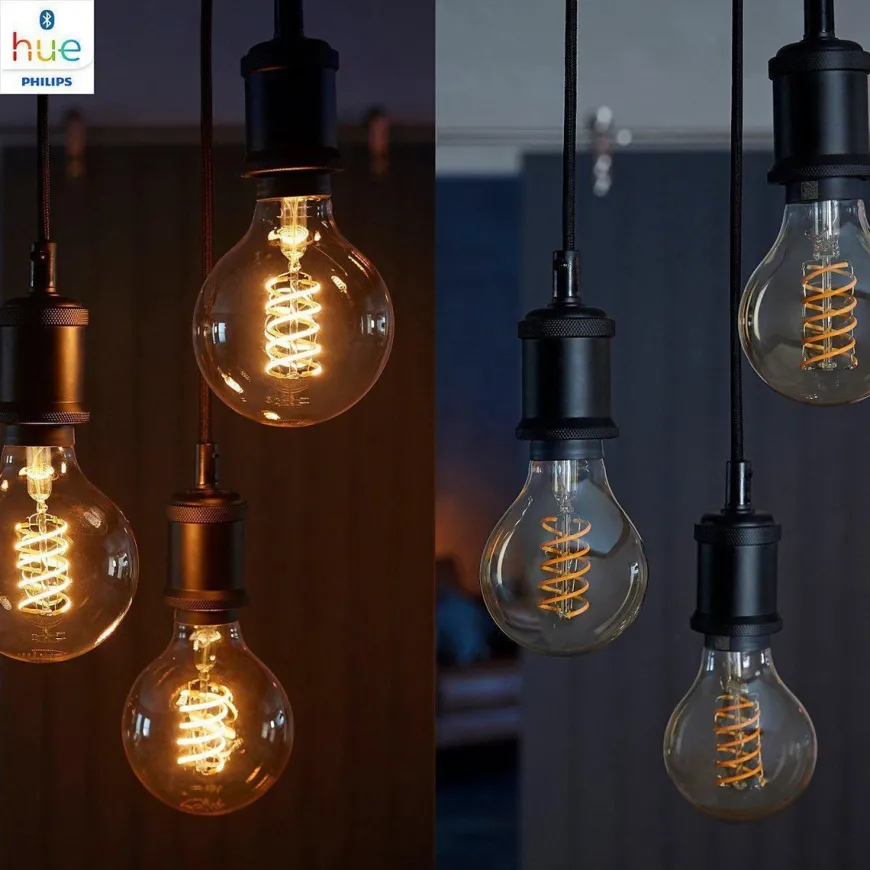 Philips Hue White LED E27 Filament 7,2W, 2100K, dimbar, bluetooth