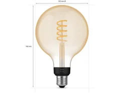 Philips Hue white LED 7W E27 G125 2200-4500 Kelvin - 125 mm