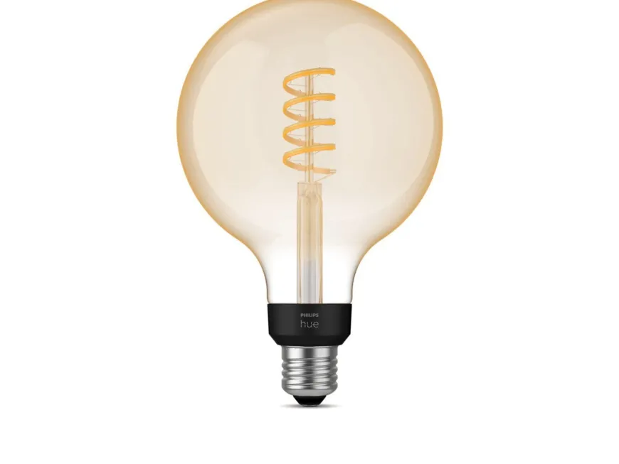 Philips Hue white LED 7W E27 G125 2200-4500 Kelvin - 125 mm