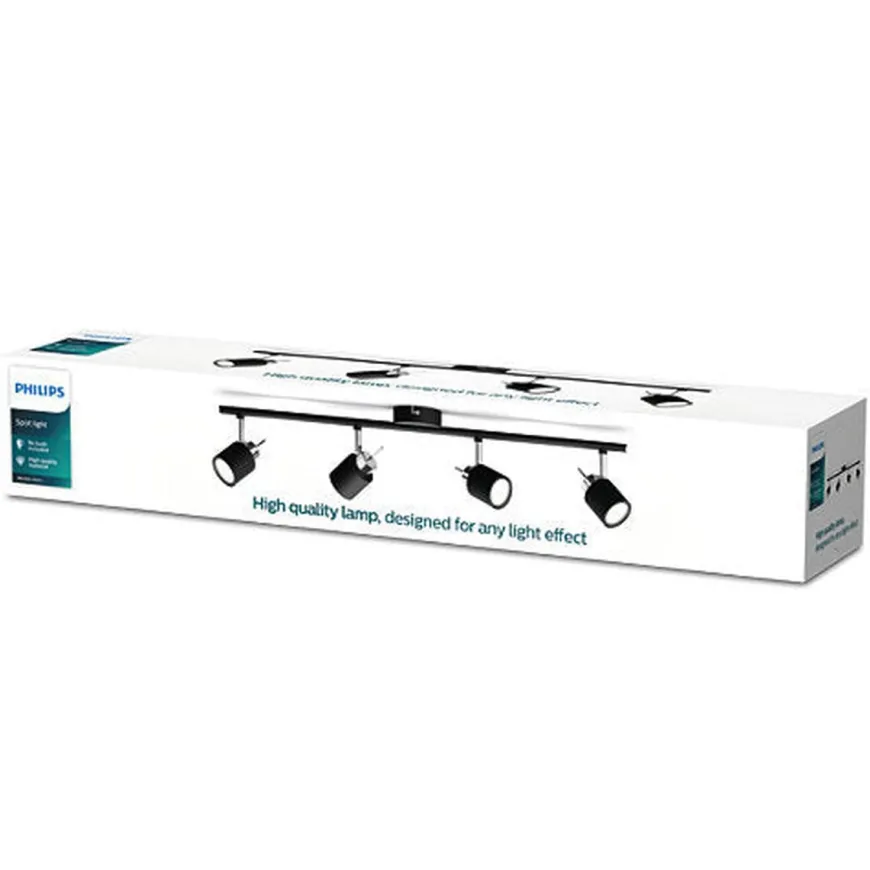 Philips Meranti skinne med 4 spot GU10