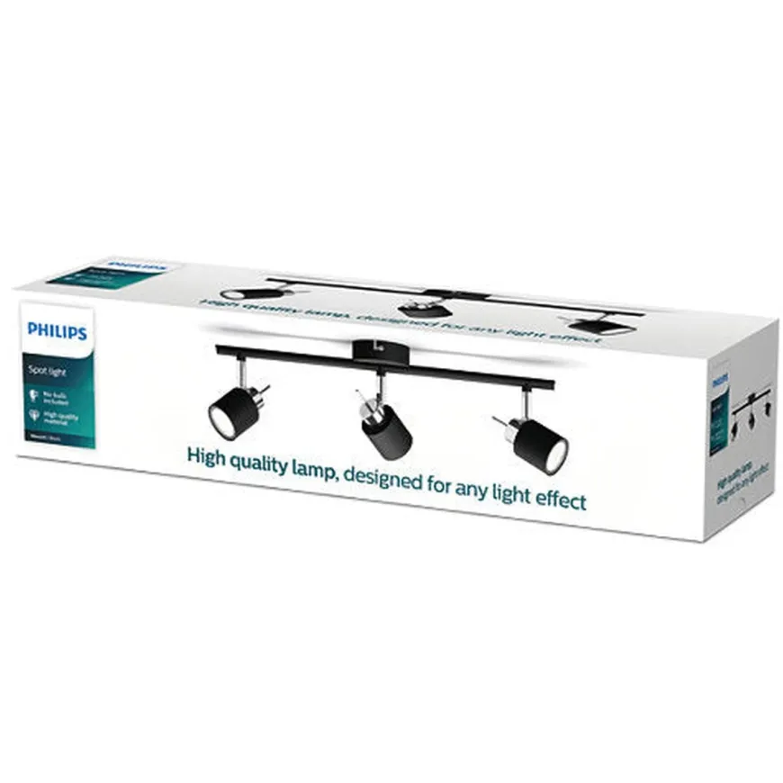 Philips Meranti skinne med 3 spot GU10