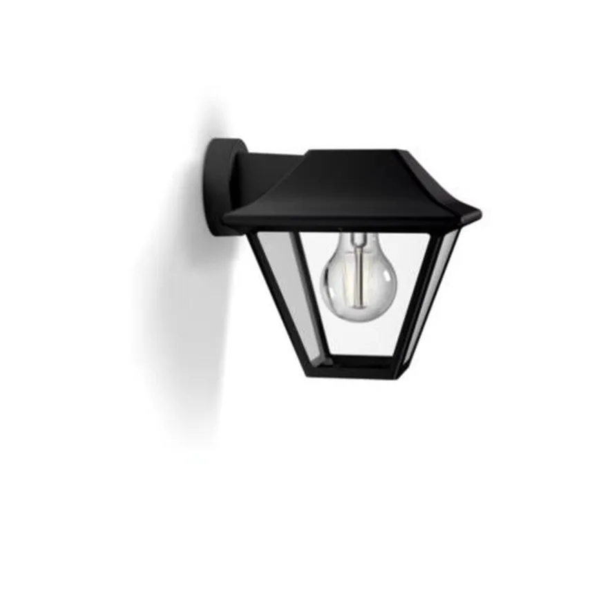 Philips myGarden Alpenglow vegglampe ned utendørs IP44 - Svart