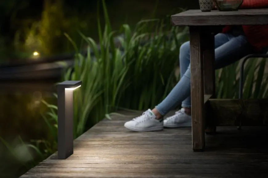 Philips myGarden Bustan pullert 40 cm utendørs IP44 2x4,5W LED - Antrasitt