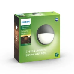 Philips myGarden Capricorn vegglampe utendørs IP44 6W LED - Antrasitt