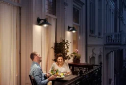 Philips myGarden Cormorant vegglampe utendørs IP44 - Svart