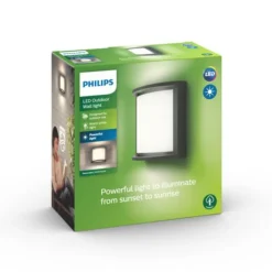 Philips myGarden Samondra vegglampe utendørs IP44 12W LED - Svart