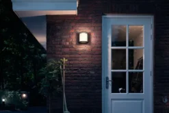 Philips myGarden Samondra vegglampe utendørs IP44 12W LED - Svart