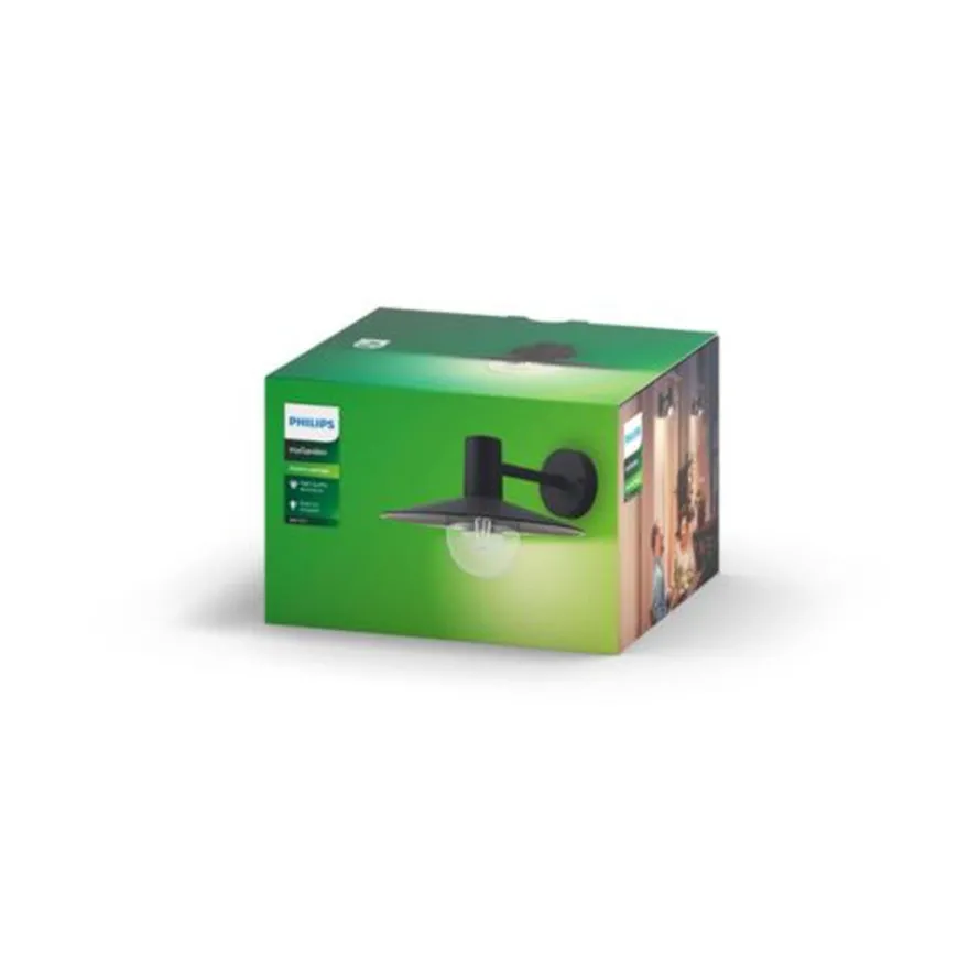 Philips myGarden Skua vegglampe utendørs IP44 - Svart