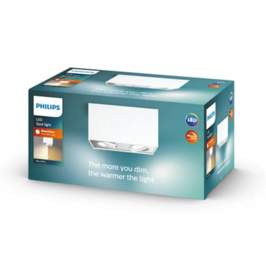 Philips myLiving dobbel takspot 2x4,5W warmglow