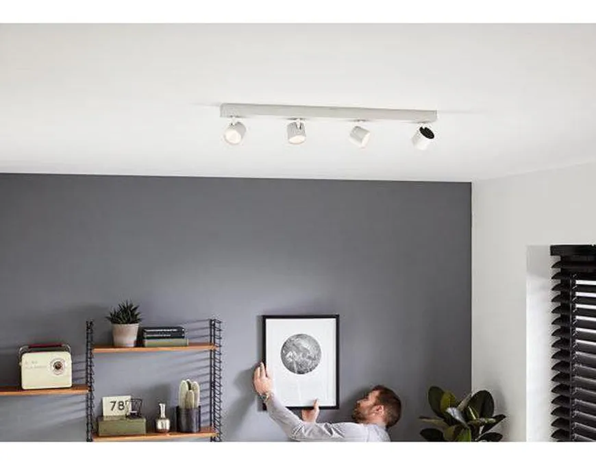 Philips Star Warmglow 4 LED-spot dimbar - Hvit