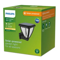 Philips Vapora vegglampe 1,5W 2700 Kelvin IP44 solcelledrevet med dag/natt sensor