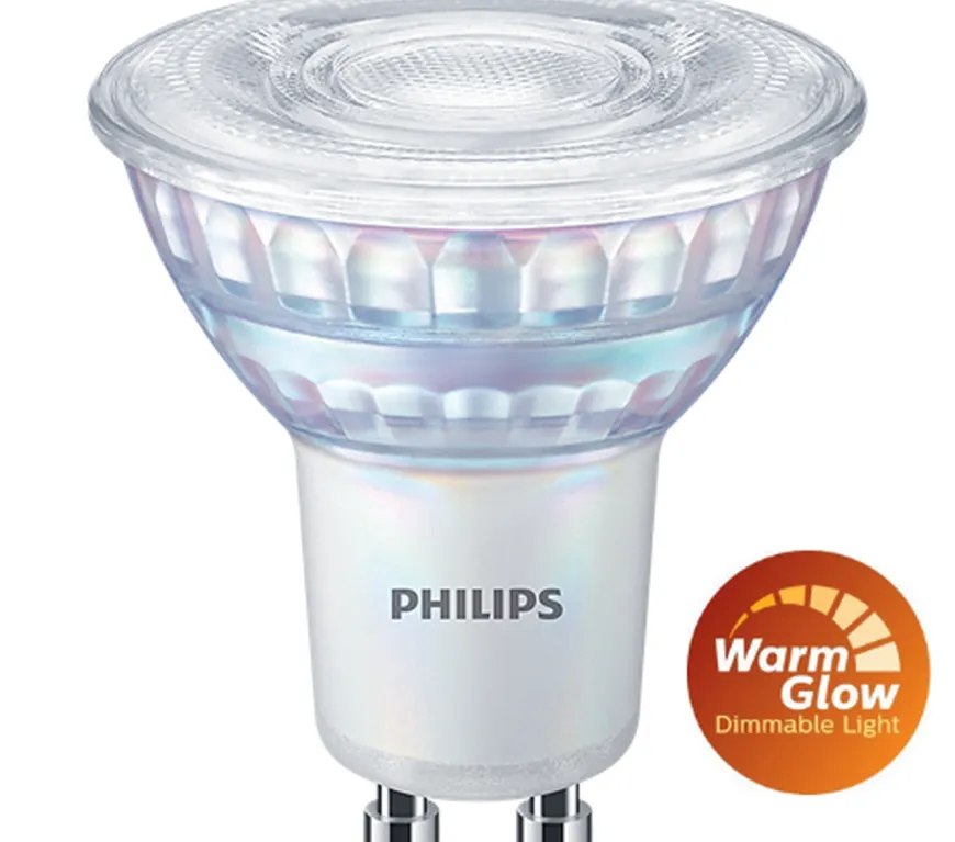 Philips 3,8W (50W), warmglow dimbar GU10 LED RA90