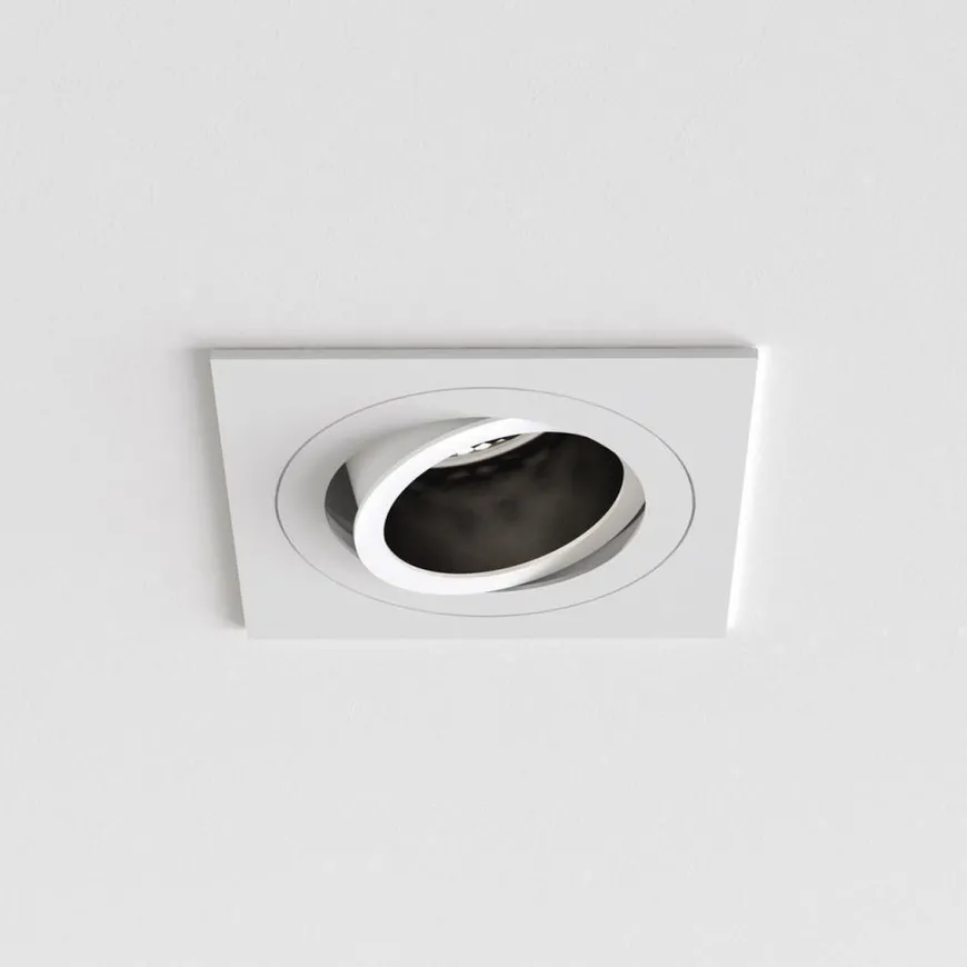 Pinhole Slimline Square justerbar spot GU10 - Hvit