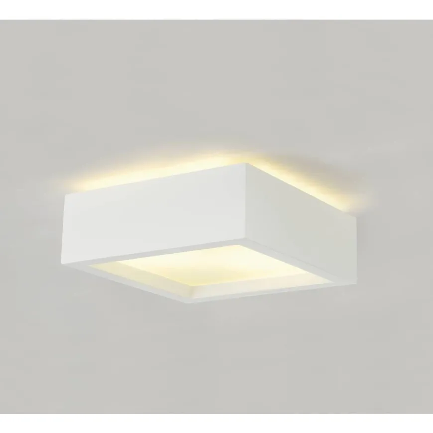 Plastra firkantet taklampe 25x25 cm E27