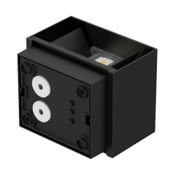 Plaza vegglampe utendørs opp/ned 10W IP65 3000 Kelvin - Svart