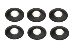 Plejd smart lavtbyggende spot / downlight 2200-4000K IP44 8W RA90 - 6 pakning