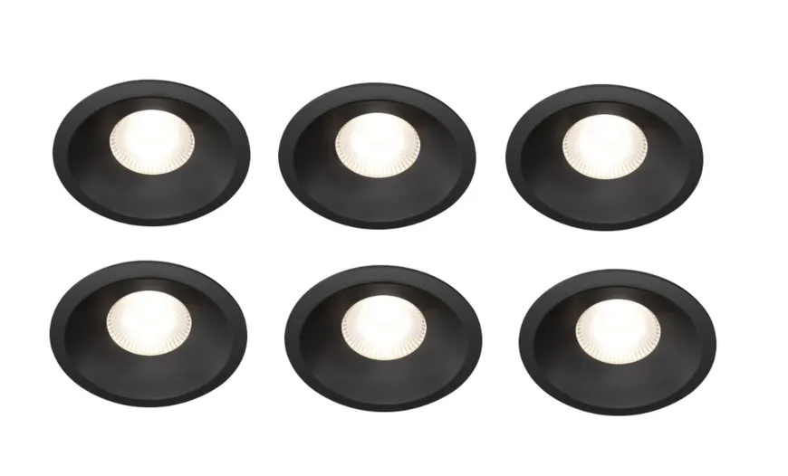 Plejd smart lavtbyggende spot / downlight 2200-4000K IP44 8W RA90 - 6 pakning