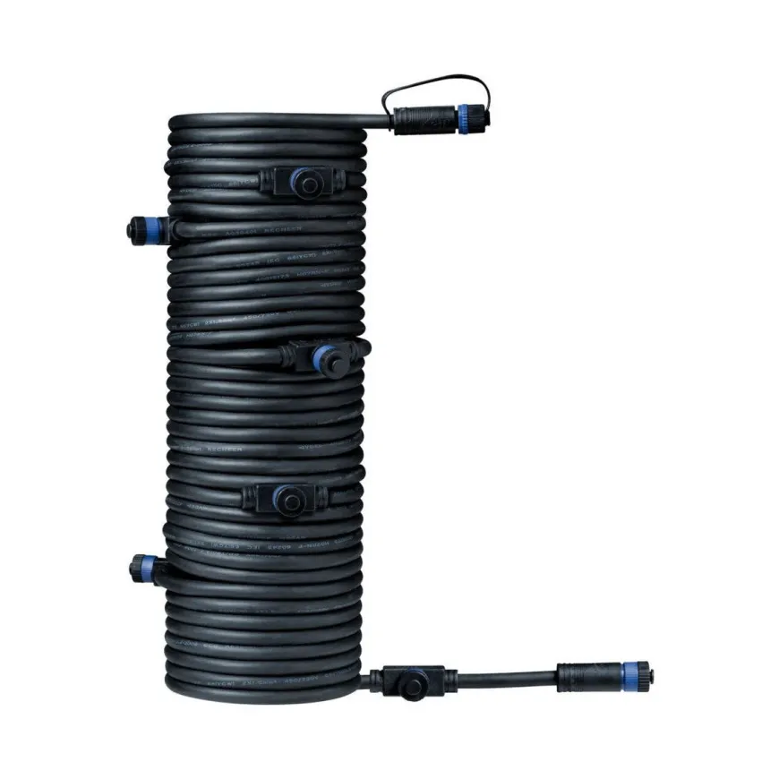 Plug & Shine 15 meter kabel med 7 utganger