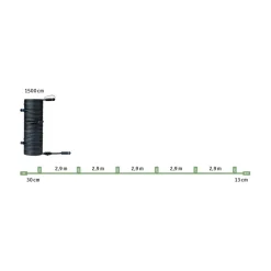 Plug & Shine 15 meter kabel med 7 utganger